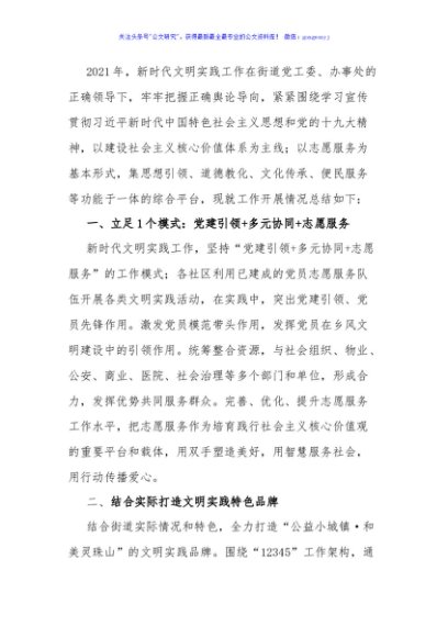 2021年新时代文明实践工作总结