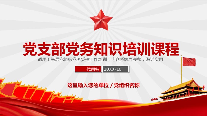 党支部党务工作