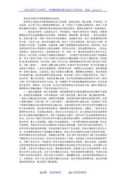 某局正风肃纪专项教育整顿活动总结