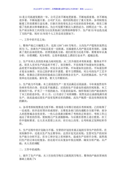 公司年度经营总结报告
