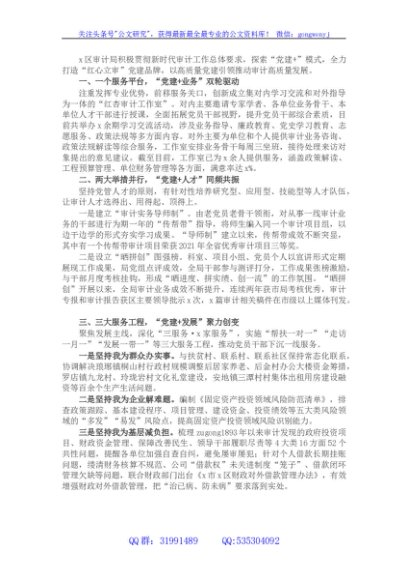 党建品牌创建经验材料：打造“红心立审”党建品牌助推审计高质量发展（区审计局）