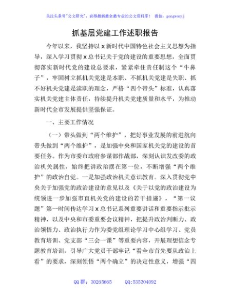 市发改委书记2024年抓党建工作述职报告3700字