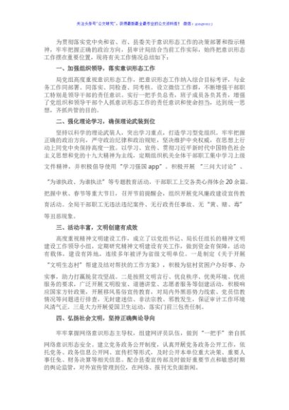 X县审计局上半年意识形态工作总结