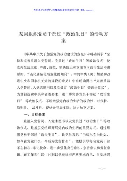 过政治生日活动方案