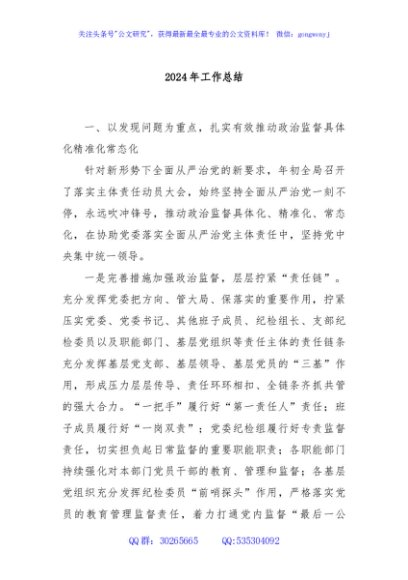 2024年工作总结