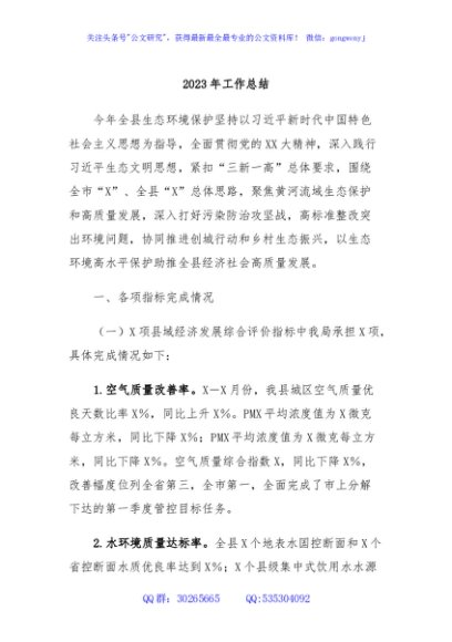 2023年工作总结 (2)
